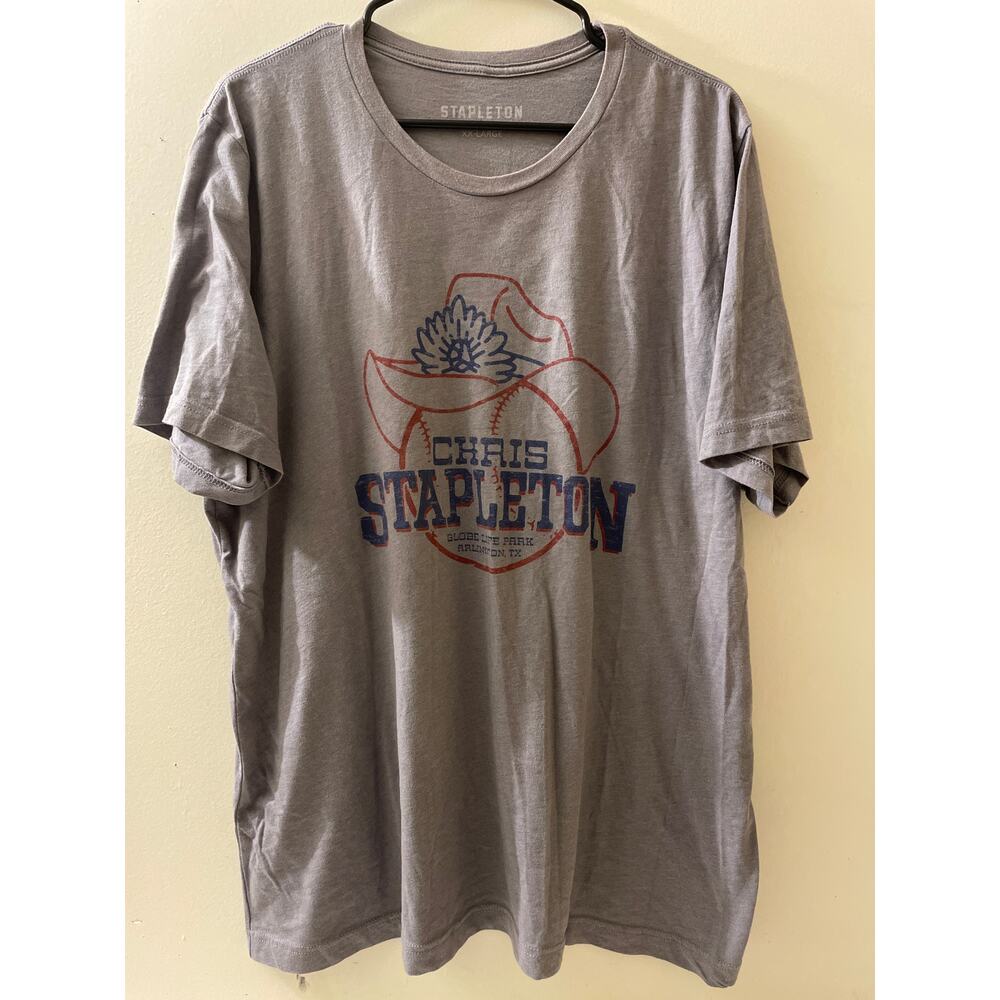 Chris Stapleton T-Shirt Size XXL Globe Life‎ Park Arlington Texas Grey